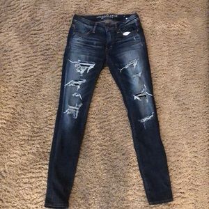 Faded/ripped jeggings